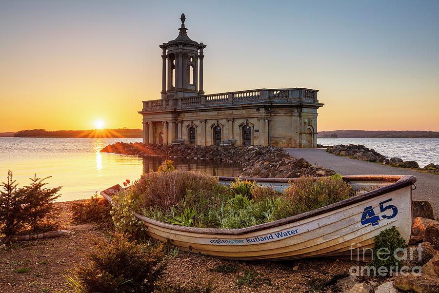 Normanton Church Sunset at Rutland Water, Rutland, England, UK Photograph by Neale And Judith Clark