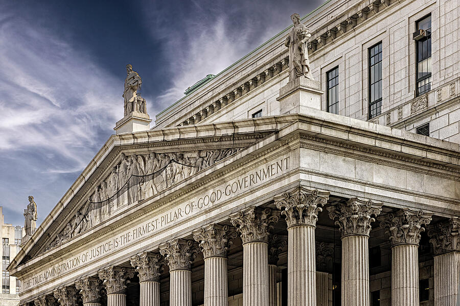 NYC Supreme Courthouse Photograph by Susan Candelario