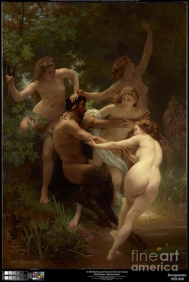 Nymphs and Satyr by William-Adolphe Bouguereau