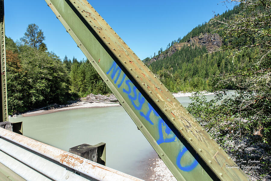 Ode to Missy on Concrete Sauk Valley Bridge Photograph by Tom Cochran