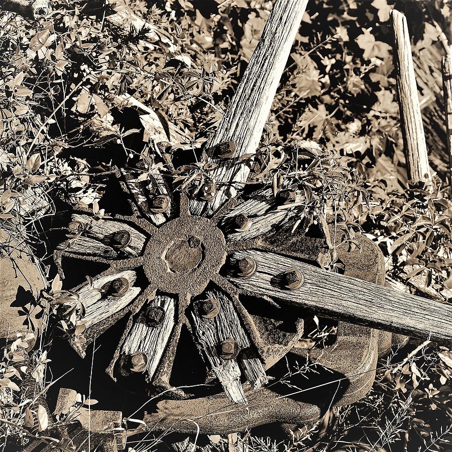 Old Wheel4-2 Photograph by John Linnemeyer