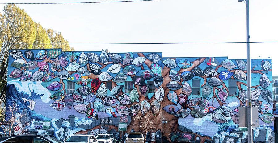 Olympia-Rafah Solidarity Mural Photograph by Tom Cochran