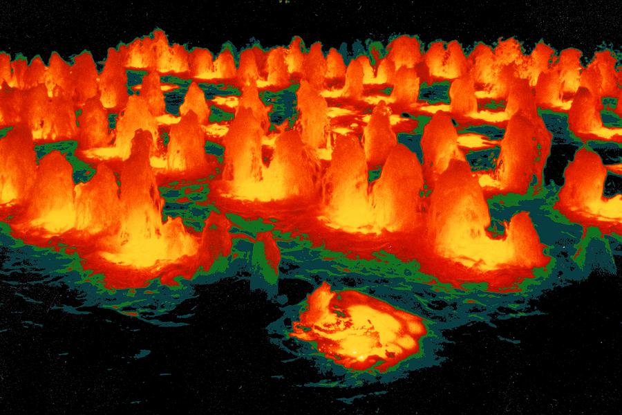 Orange Fountain Digital Art by T Oliver