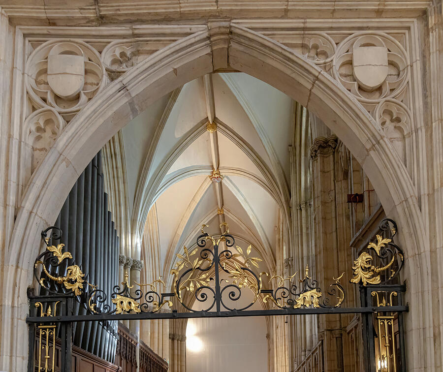 Ornate Gothic Church Archway Photograph - Ornate Gothic Archway by Shirley Mitchell