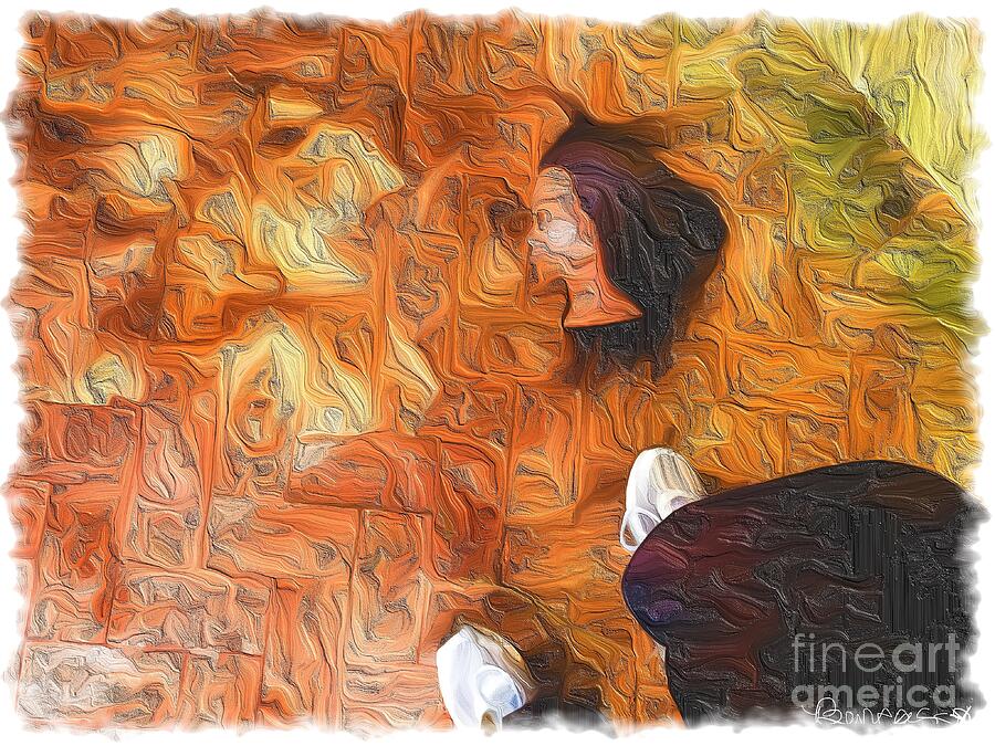 Head at my Feet Mixed Media by Bencasso B