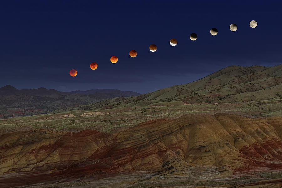 Painted Eclipse Photograph by Tim Lyden