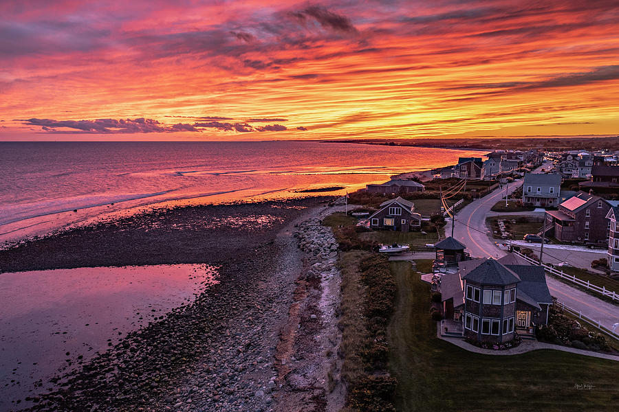 Painted Matunuck Sky Photograph by Veterans Aerial Media LLC