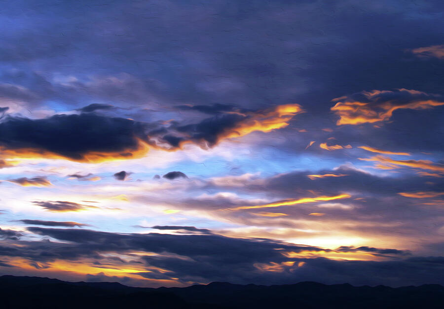 Rain Returns to the Panamint Range Photograph by Joe Schofield