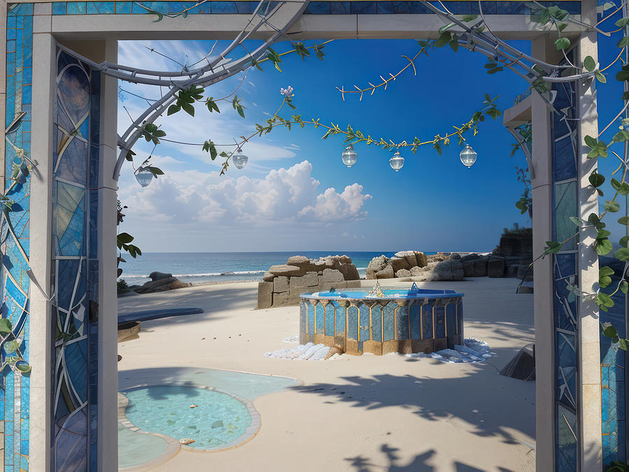 Parallel Earth That Is Mostly Beach Digital Art by Eris And AI