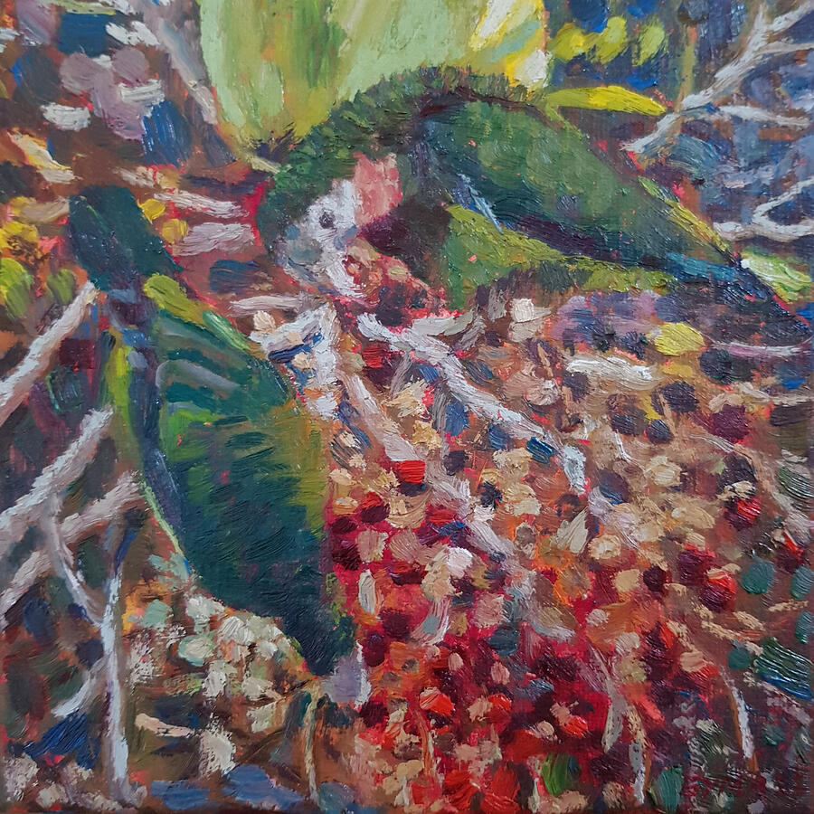 Abaco Parrots Series I Painting by Ritchie Eyma
