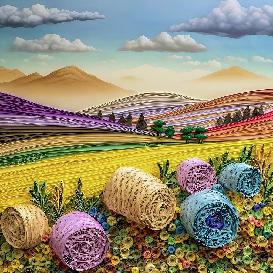 Pastel Pastures Digital Art by Paul Charles