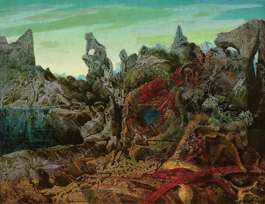 Paysage Avec Lac et Chimeres - Landscape with Lake and Chimeras by