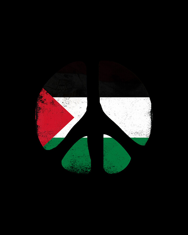 Peace For Palestine Digital Art by Flippin Sweet Gear