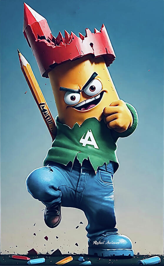 Pencil Pal Ai Art by Rafael Salazar