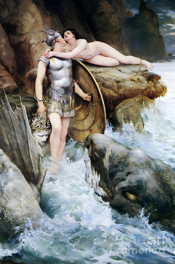 Perseus and Andromeda by Charles Napier Kennedy