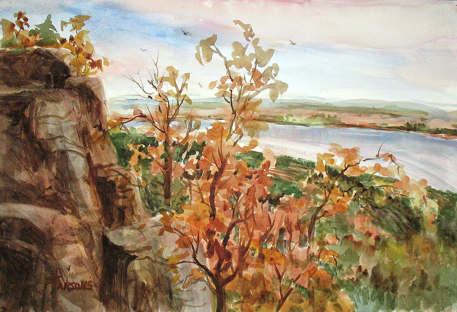 Petit Jean View #4 Painting by Sheila Parsons