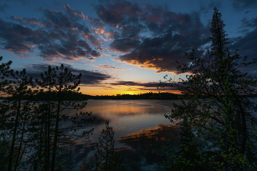 Pipestone Lake Golden Hour 2 Photograph by Ron Long Ltd Photography