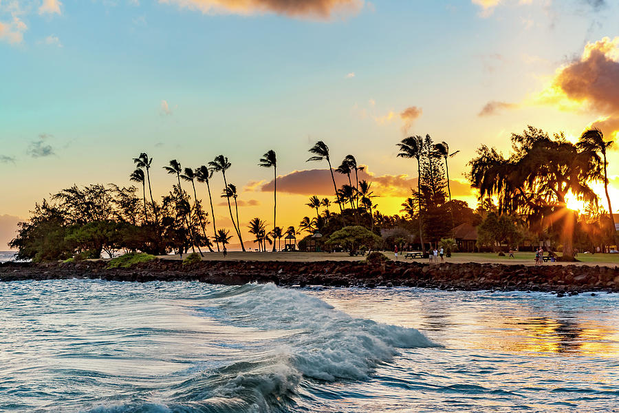 Poipu Sunset Photograph by Kelley King