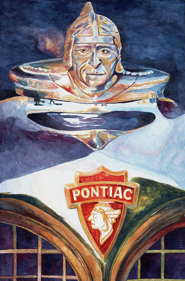 Pontiac Painting by Grant Nixon
