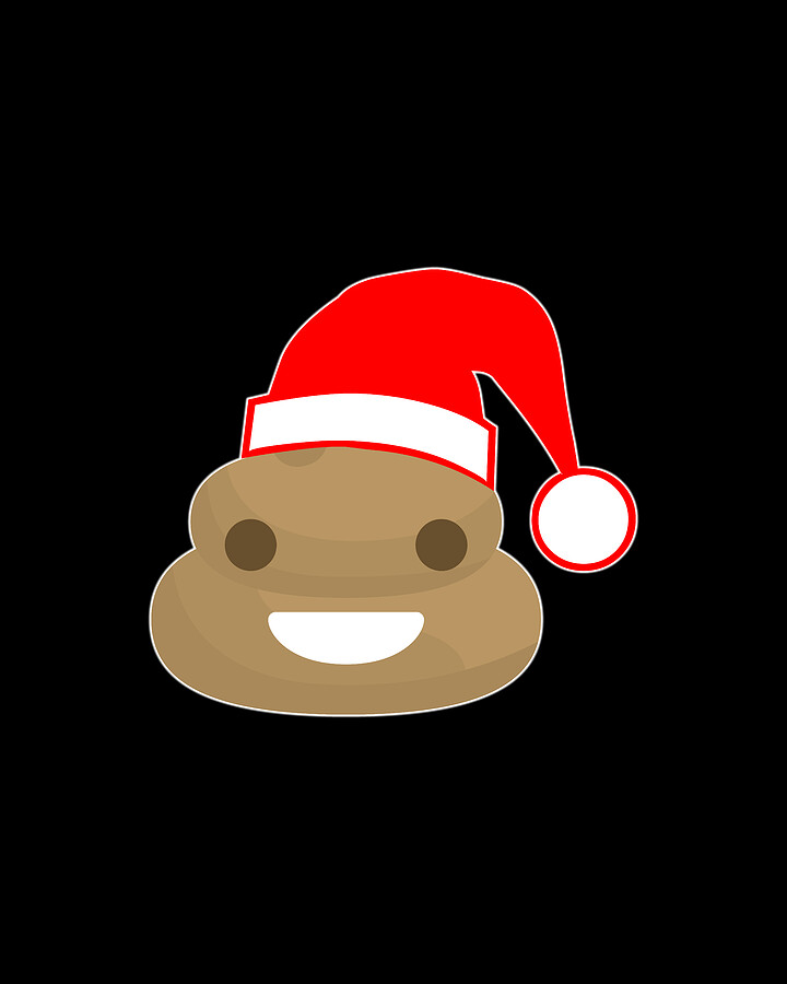 Poop Emoji Santa Digital Art by Flippin Sweet Gear