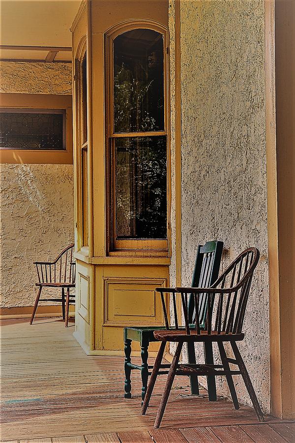 Porch Chairs1 Photograph by John Linnemeyer
