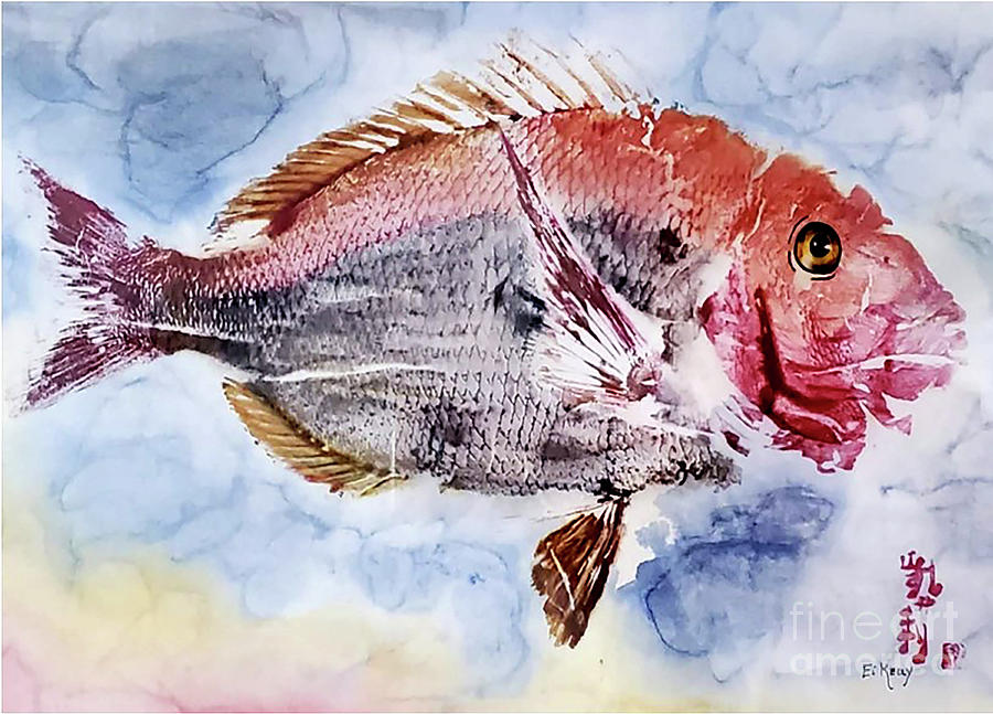 Porgie Point of View Mixed Media by Eileen Kelly