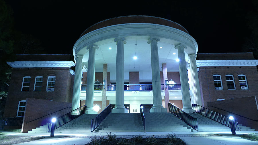 Portico at Night Photograph by Brian Hare