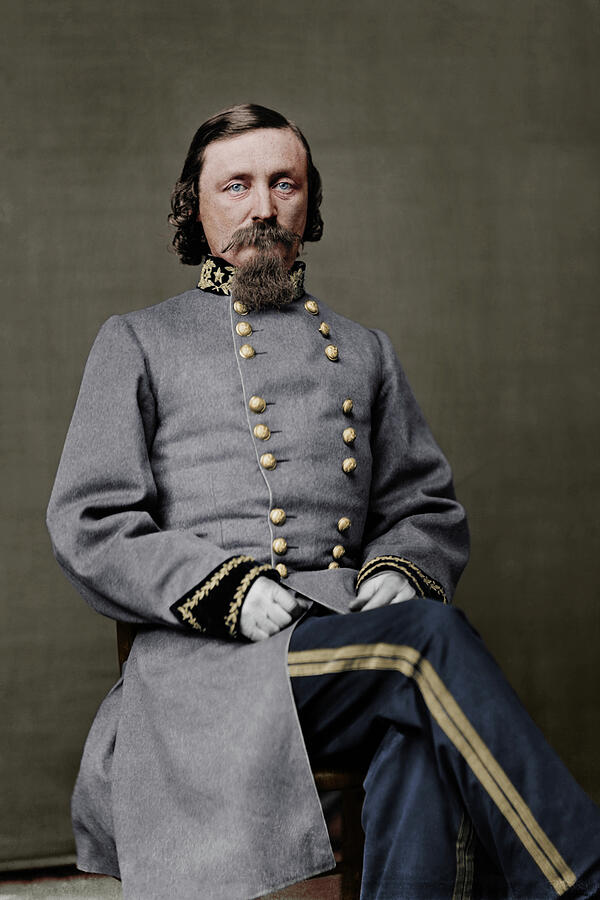 Civil War Officer Portrait Photograph - Portrait, George Pickett, Major General by American Landscapes