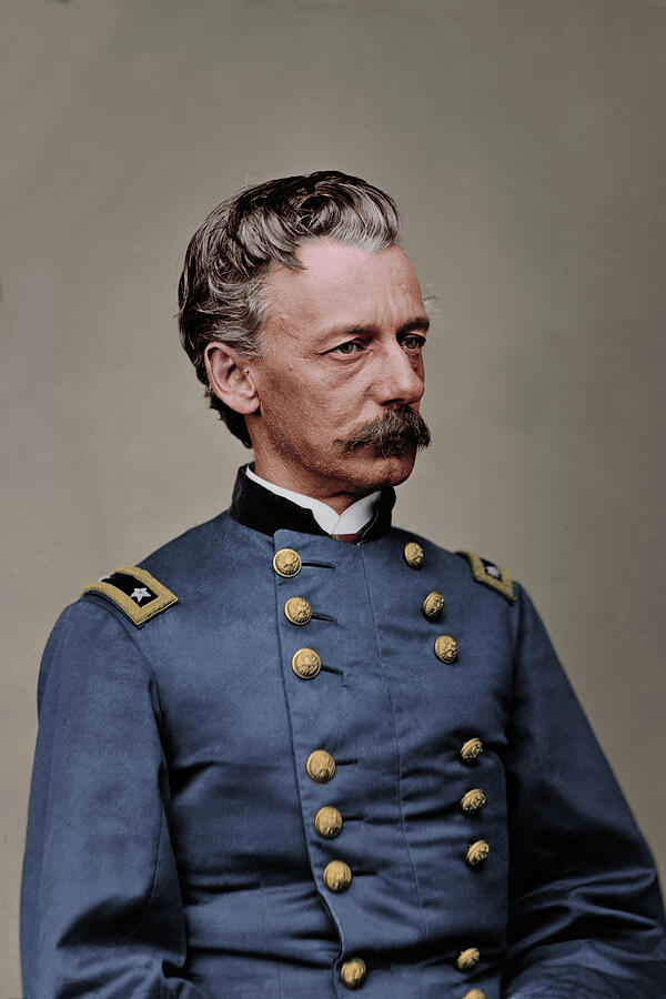 Civil War Officer in Blue Uniform Photograph - Portrait, Major General Henry Slocum by American Landscapes