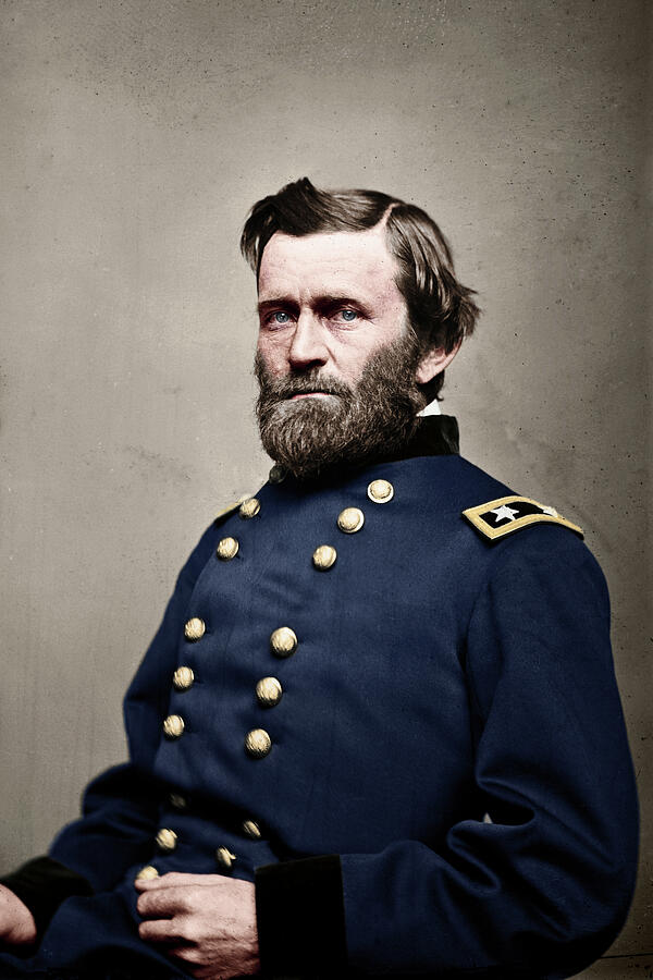 Portrait, Ulysses S Grant, Major General Photograph by American Landscapes