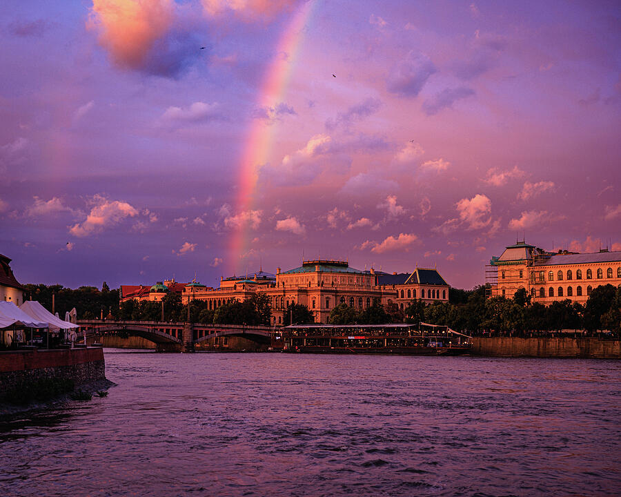 Prague Rainbow Photograph by Robert Niemeier