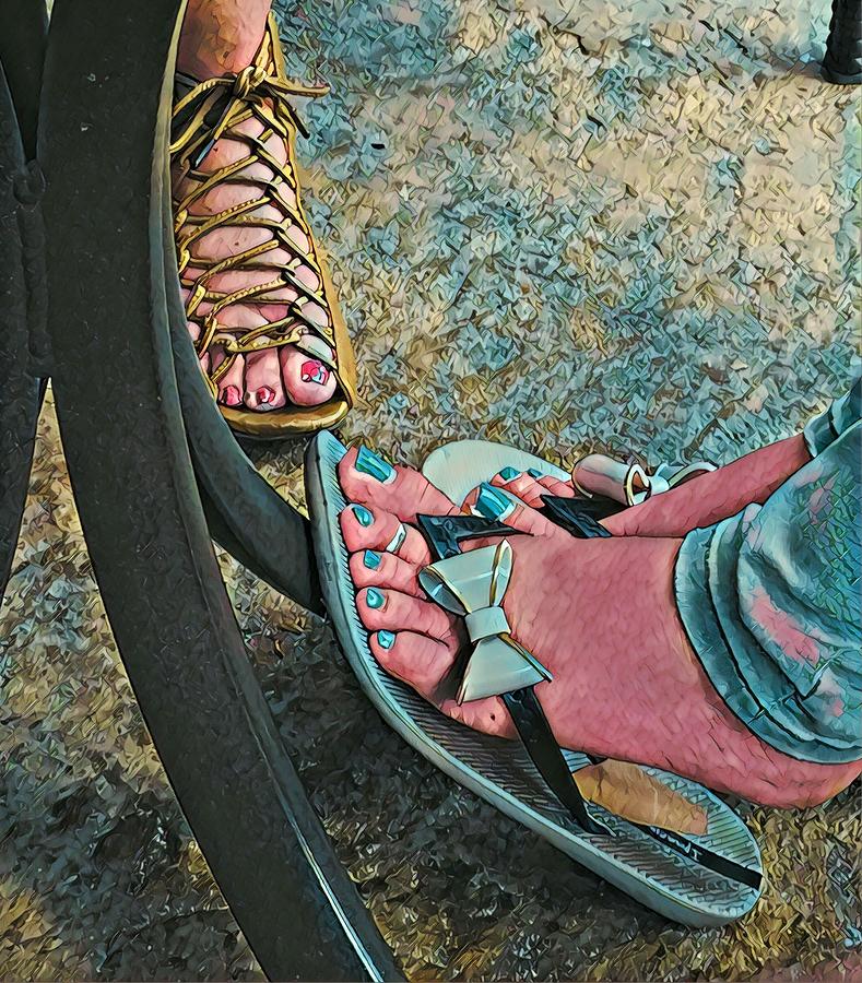 Pretty Feet in Blue Photograph by Juliette Becker
