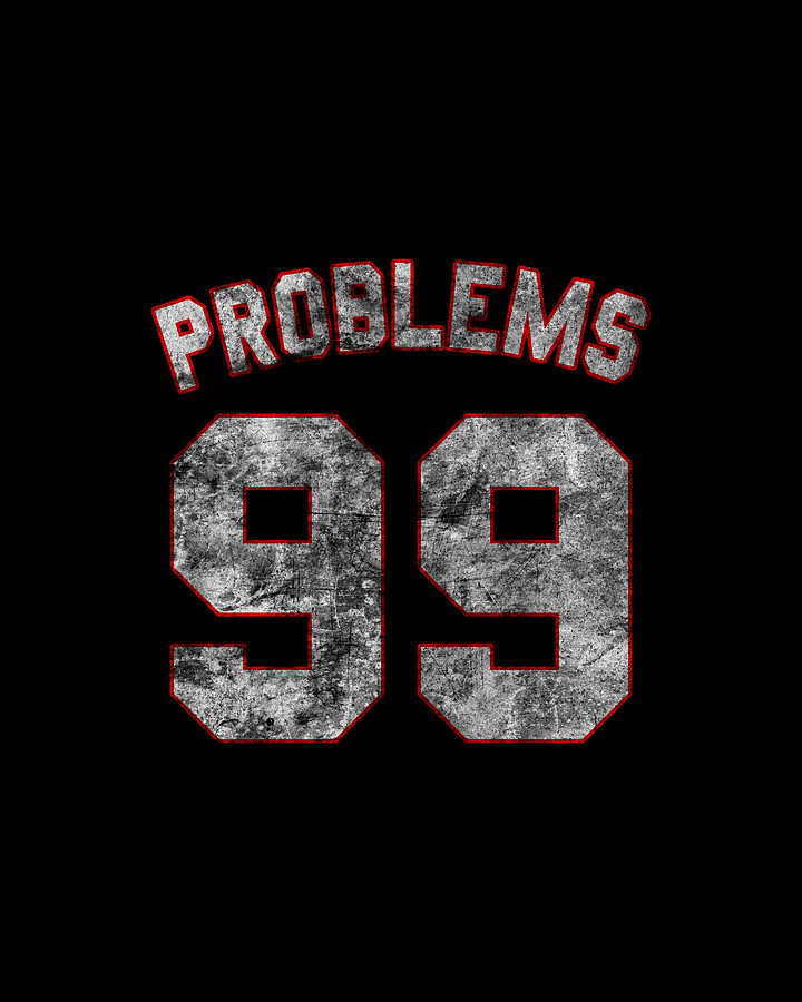 Problems 99 Retro Digital Art by Flippin Sweet Gear