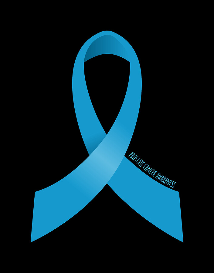Prostate Cancer Awareness Ribbon Digital Art by Flippin Sweet Gear