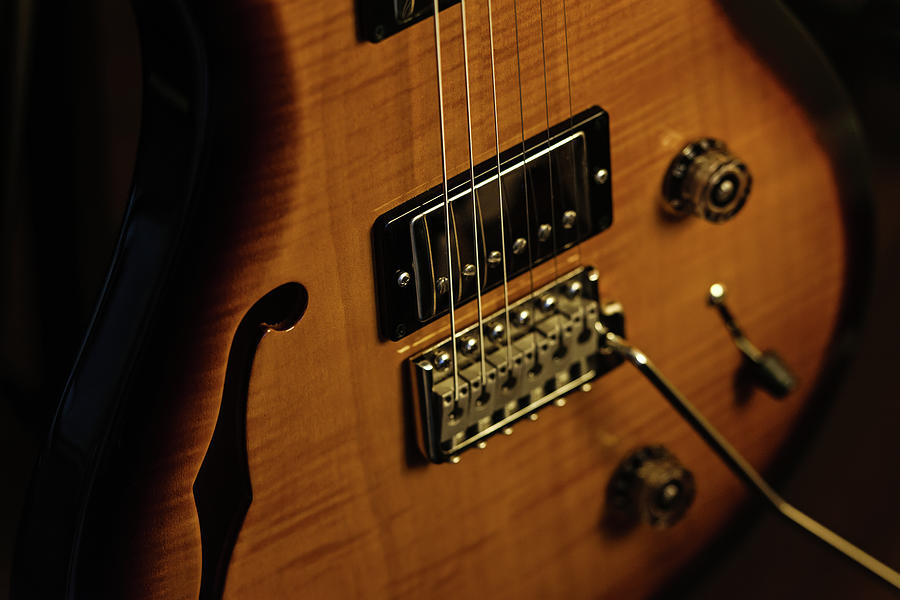 PRS S2 Custom 22 Hollow Body Close-up Photograph by Charnwood Photography Fine Art