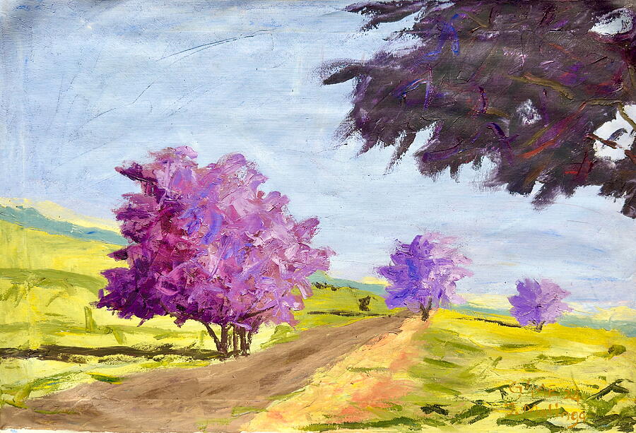 Purple Life Painting by Jimmy Malinga