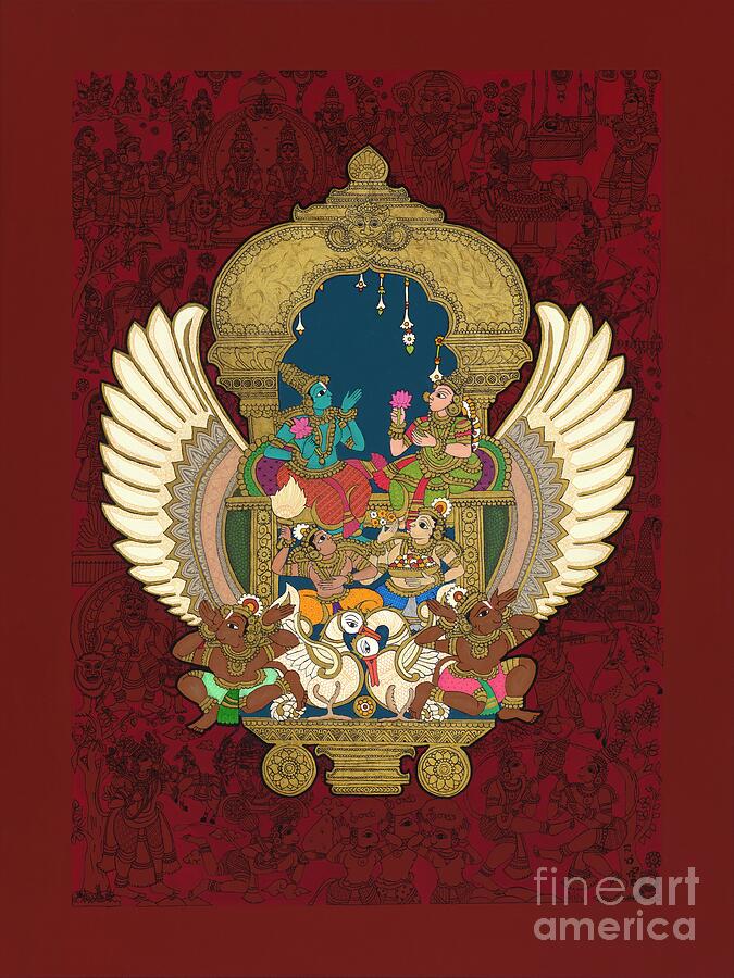 Pushpaka Vimanam Painting by Aanyas Art 4 Earth