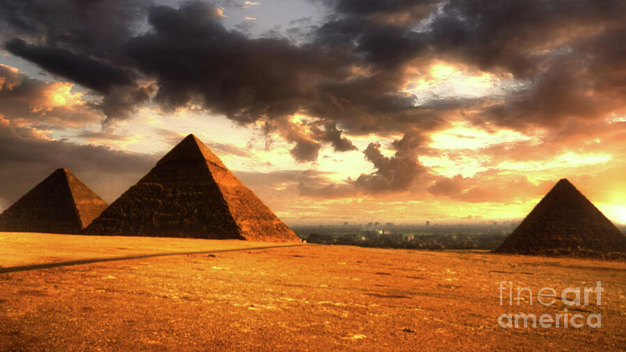 Ancient Pyramids of Giza, Egypt Photograph by Kype Hills