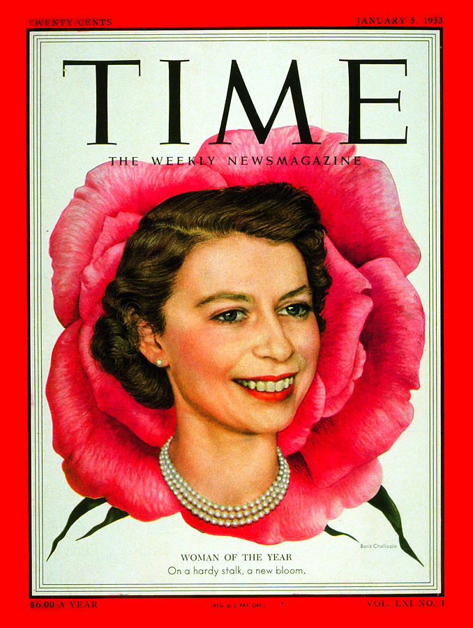 Queen Elizabeth II, Woman of the Year, 1953 by Boris Chaliapin