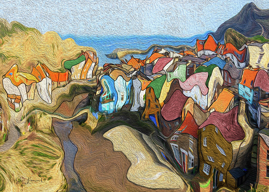 Colorful Coastal Village Photograph - Quirky Staithes by Sue Leonard