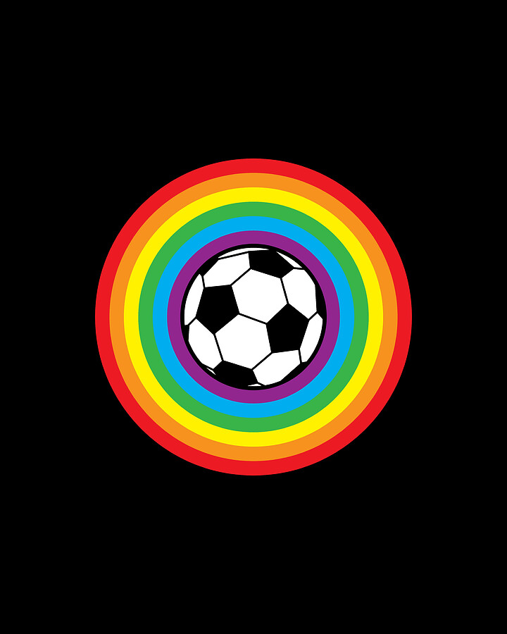 Rainbow Soccer Ball Digital Art by Flippin Sweet Gear
