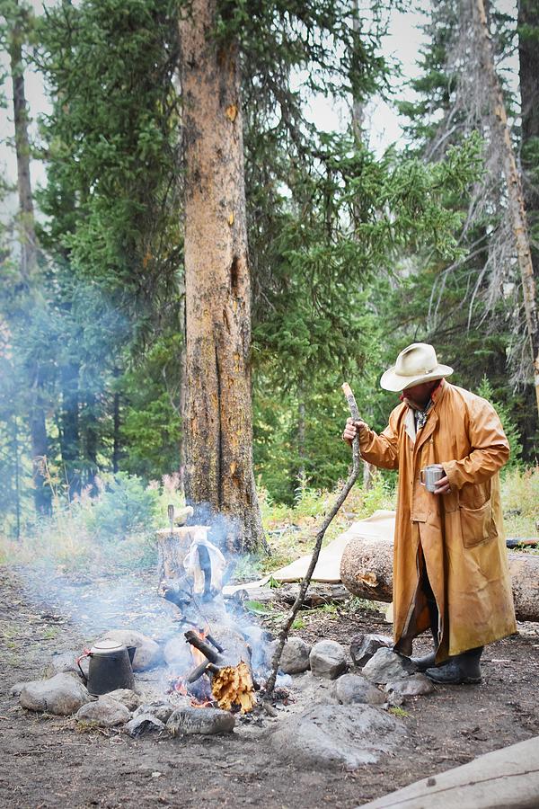 Rainy Day Campfire Photograph by Alden White Ballard