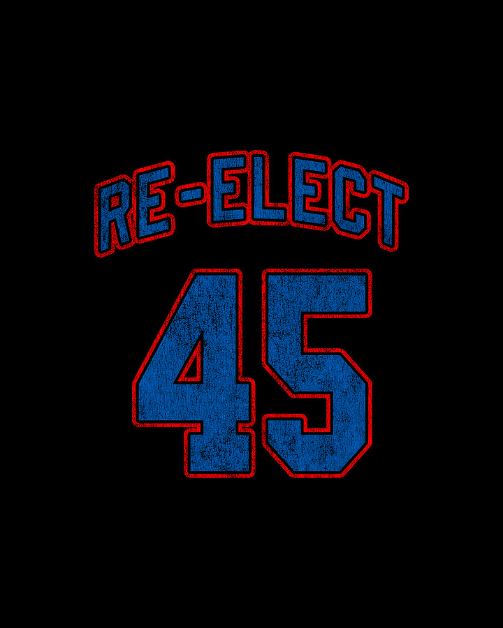 Re Elect 45 Trump 2020 Digital Art by Flippin Sweet Gear