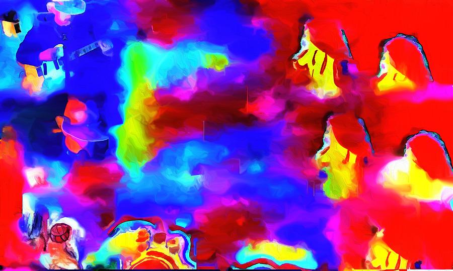 Red Heads Among us Mixed Media by Bencasso B
