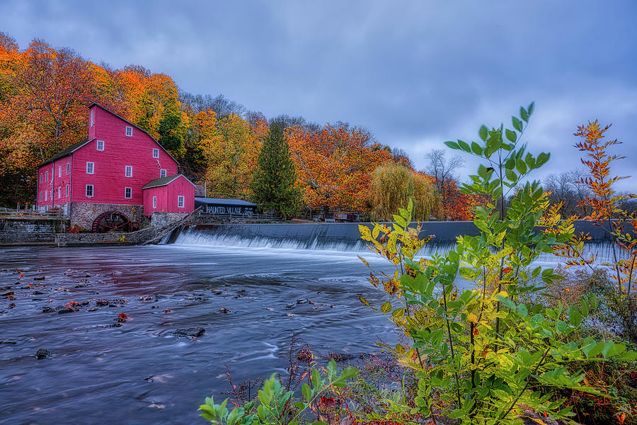 Red Mill in the Fall Photograph by Penny Polakoff