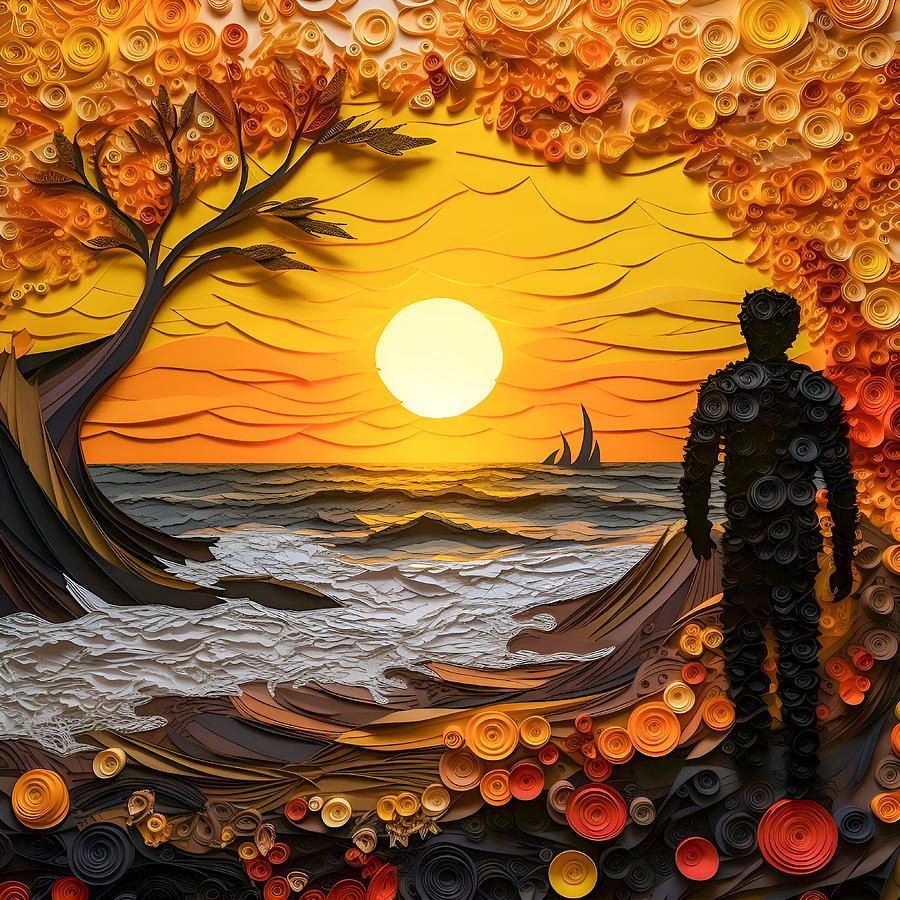 Reflections Of Gold Digital Art by Paul Charles