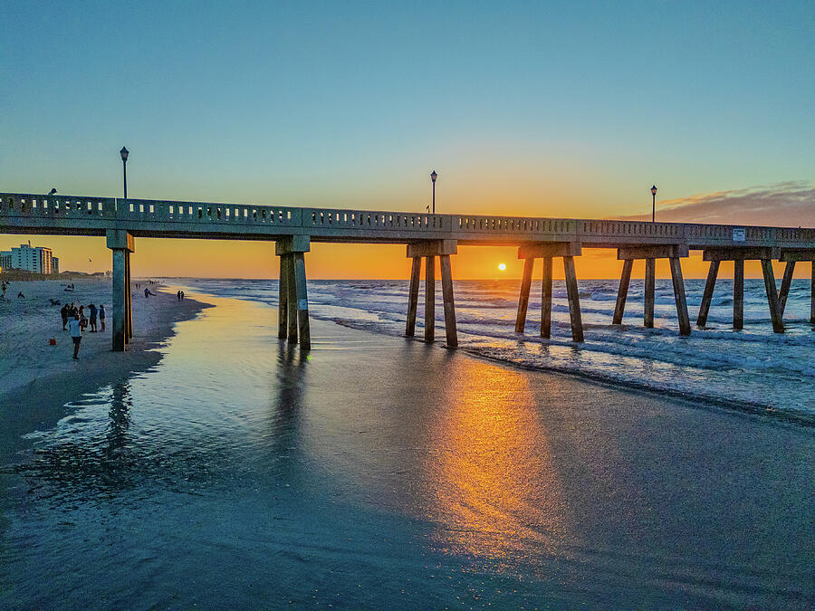 Reflections on the sand Photograph by Oceanic SkyView