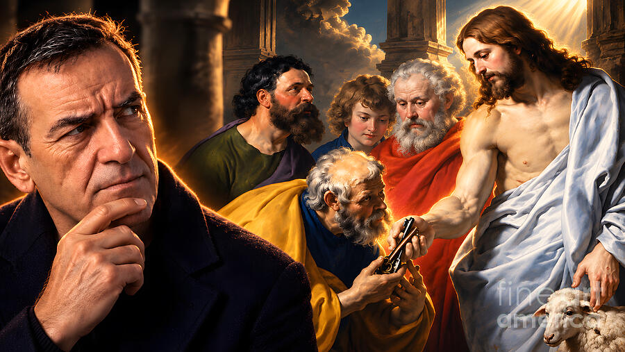 Rubens Hands Peter the Keys — wisdom art poster
