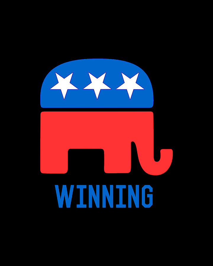 Republican GOP Elephant Winning Digital Art by Flippin Sweet Gear