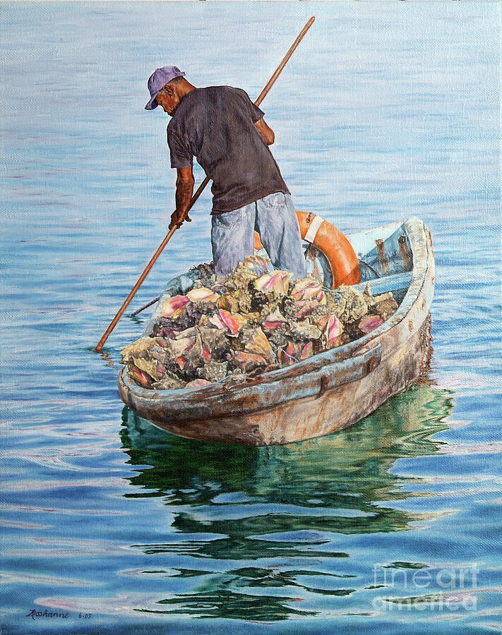 Retouched Painting by Roshanne Minnis-Eyma